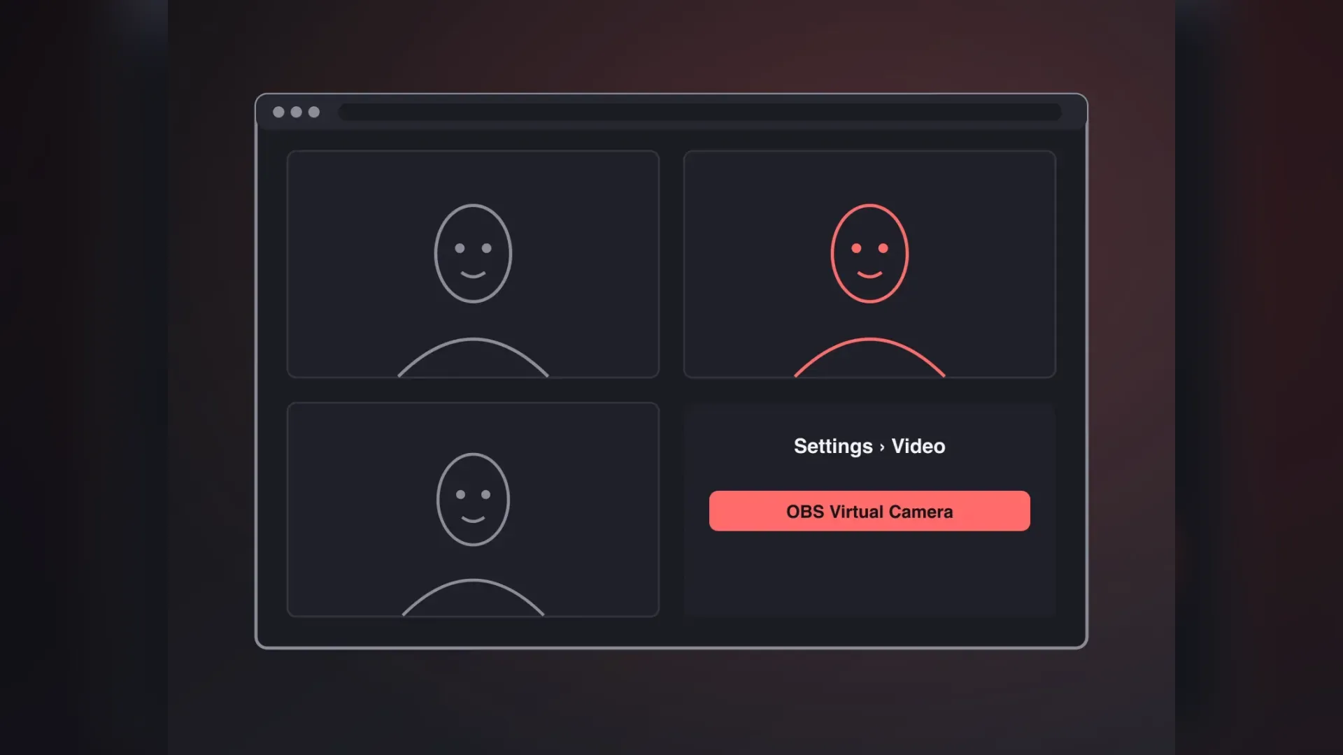 LiveFaceSwap.io webcam setup on a computer
